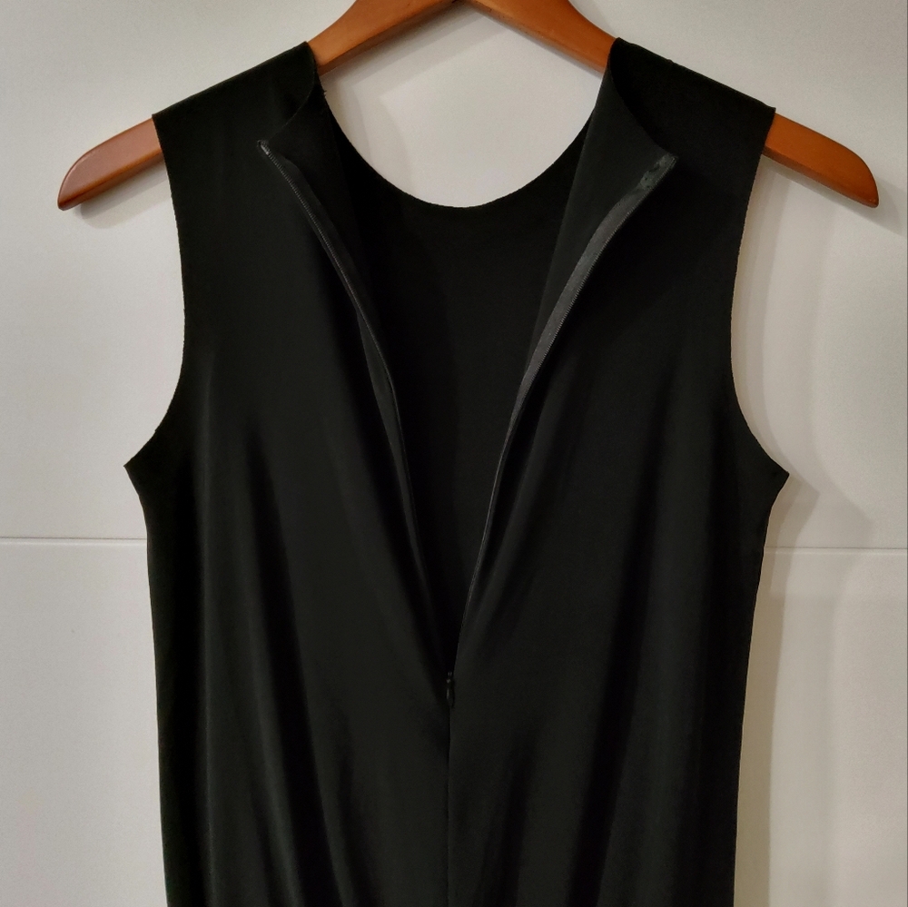 Norma Kamali Black Sleeveless Wide Leg Jumpsuit Size XS - Picture 7 of 12